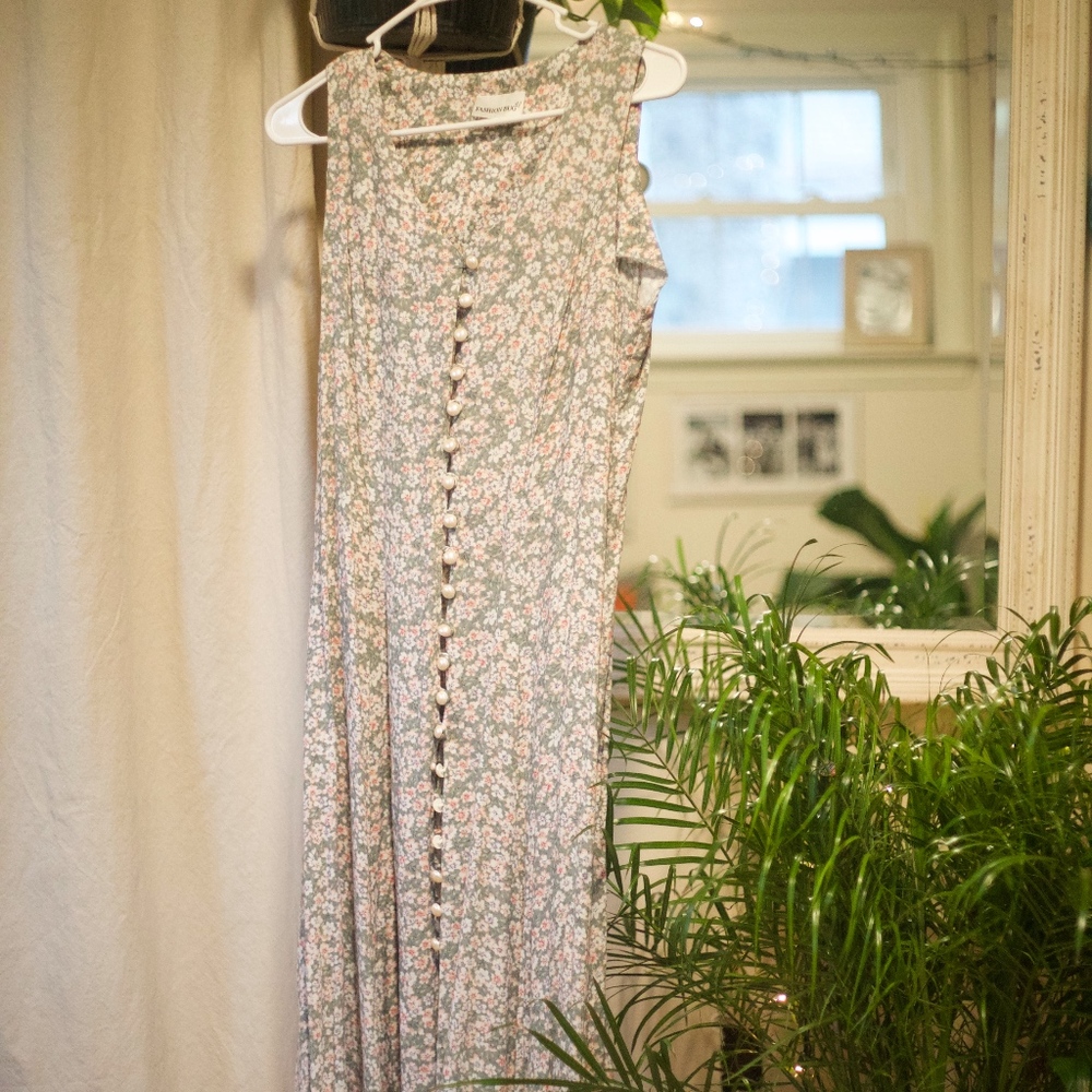 MAXI DRESS KIMONO VINTAGE FLORAL